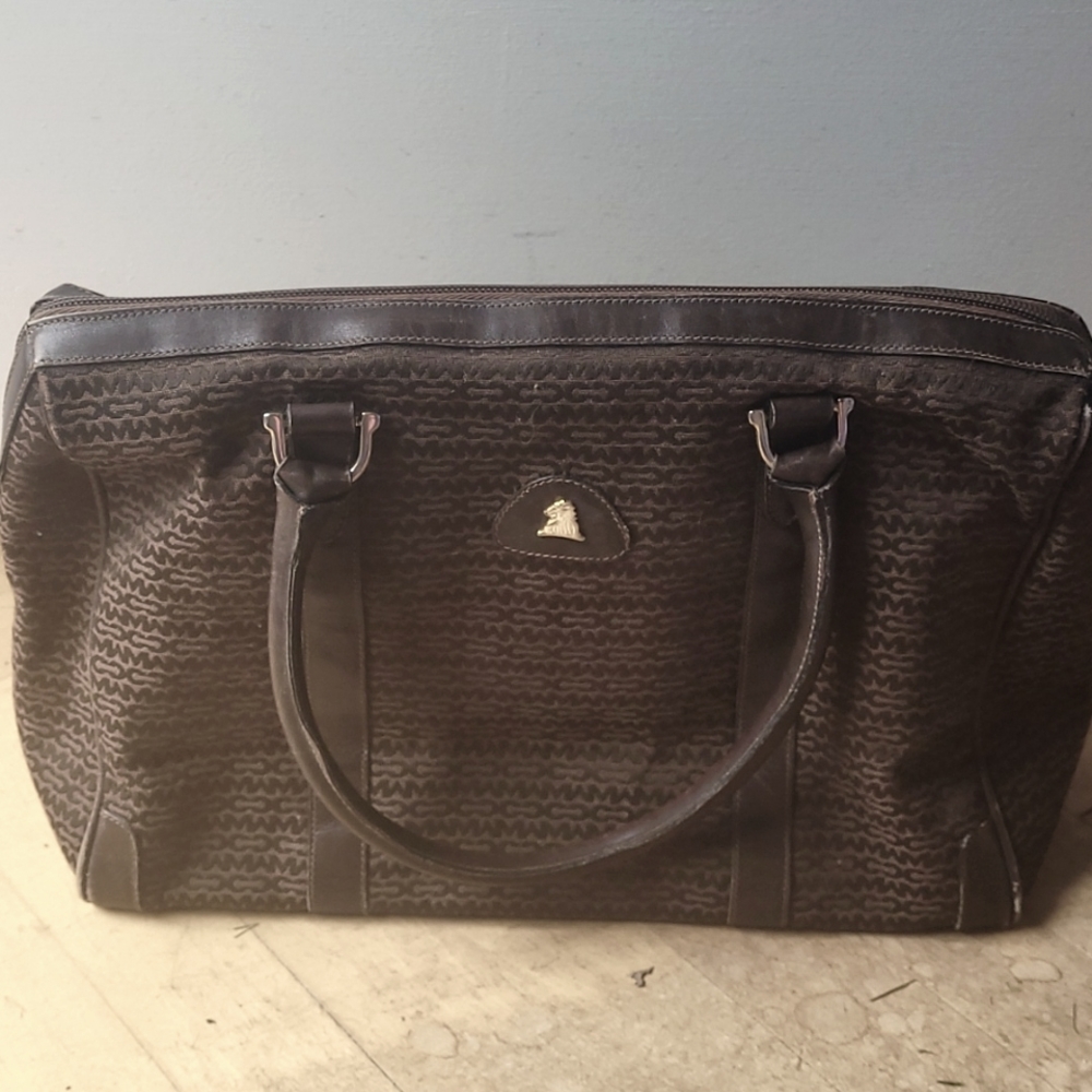 Vintage Mark Cross brown logo handbag